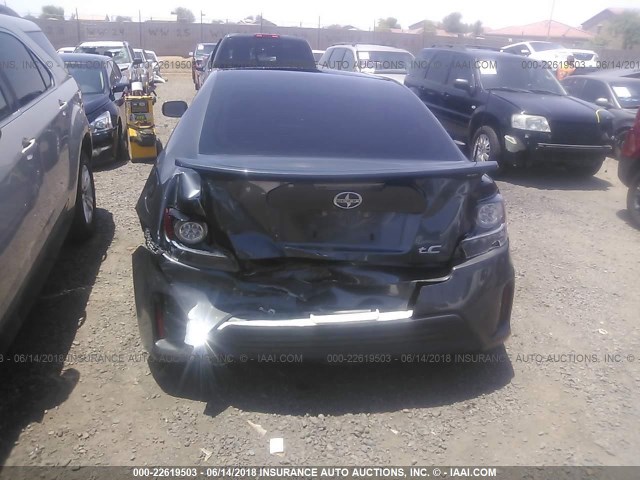 JTKJF5C79E3084794 - 2014 TOYOTA SCION TC 灰色 照片 6