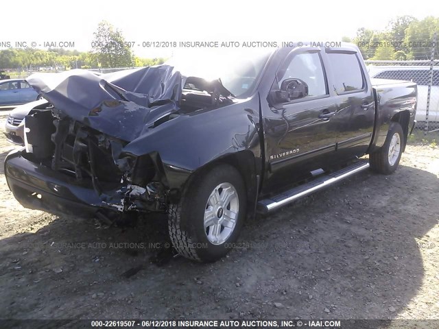 3GCRKTE34AG238338 - 2010 CHEVROLET SILVERADO K1500 LTZ BLACK photo 2