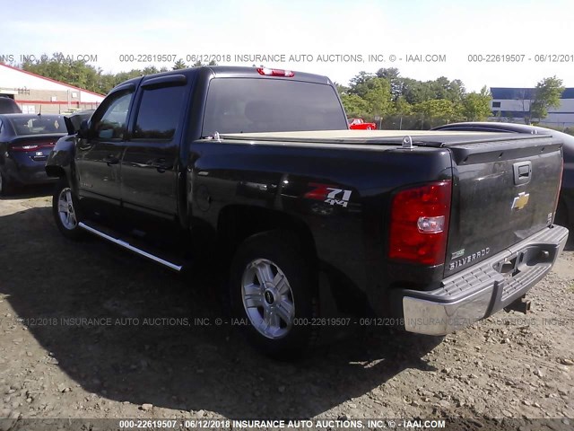 3GCRKTE34AG238338 - 2010 CHEVROLET SILVERADO K1500 LTZ BLACK photo 3