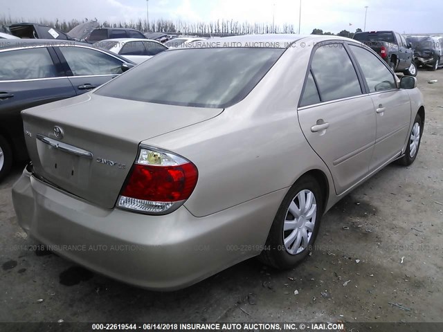4T1BE32K46U163273 - 2006 TOYOTA CAMRY LE/XLE/SE ოქროსფერი ფოტო 4