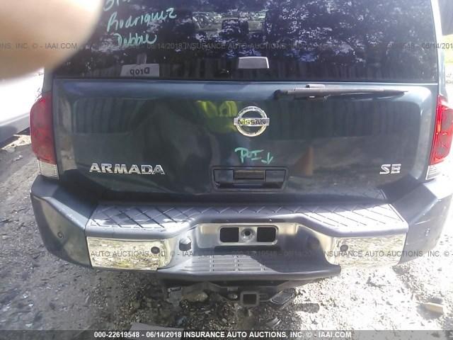 5N1BA08A47N719098 - 2007 NISSAN ARMADA SE/LE GREEN photo 6