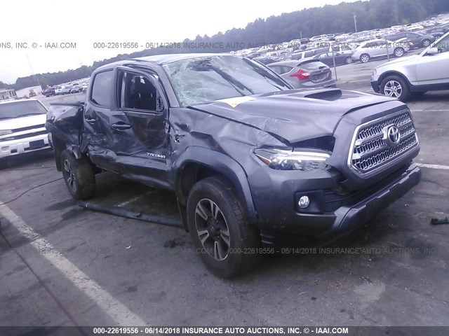 5TFCZ5AN4GX018027 - 2016 TOYOTA TACOMA DBL CAB/SR/SR5/TRD SPT/OR GRAY photo 1