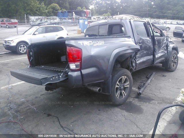 5TFCZ5AN4GX018027 - 2016 TOYOTA TACOMA DBL CAB/SR/SR5/TRD SPT/OR GRAY photo 4