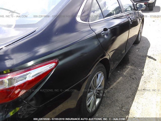 4T1BF1FK3FU097536 - 2015 TOYOTA CAMRY LE/XLE/SE/XSE BLACK photo 6