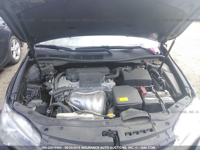 4T1BF1FK6FU011555 - 2015 TOYOTA CAMRY LE/XLE/SE/XSE BLACK photo 10