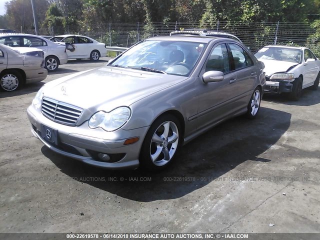 WDBRF52H96E021915 - 2006 MERCEDES-BENZ C GENERATION 2006 230 GRAY photo 2