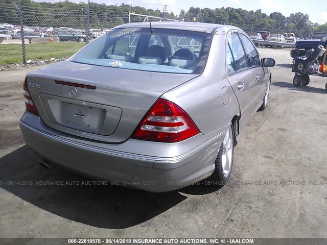 WDBRF52H96E021915 - 2006 MERCEDES-BENZ C GENERATION 2006 230 GRAY photo 4