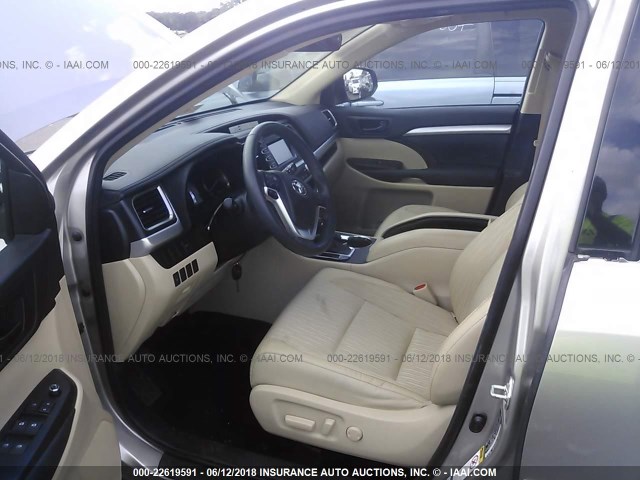 5TDBKRFH0FS099364 - 2015 TOYOTA HIGHLANDER LE/LE PLUS GOLD photo 5