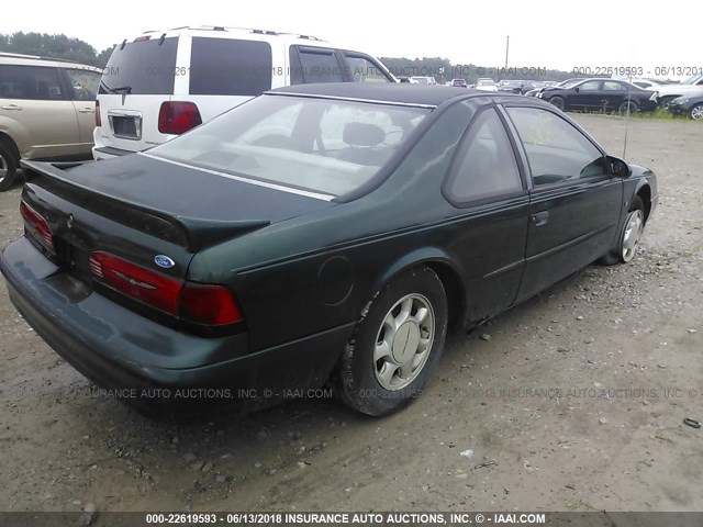 1FALP62W7SH133653 - 1995 FORD THUNDERBIRD LX GREEN photo 4