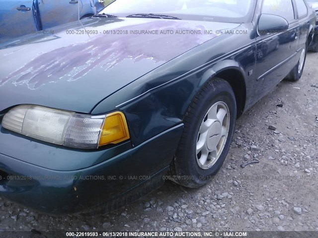 1FALP62W7SH133653 - 1995 FORD THUNDERBIRD LX GREEN photo 6