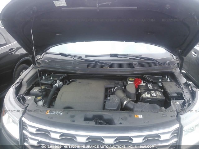 1FM5K8F87GGB48946 - 2016 FORD EXPLORER LIMITED მწვანე ფოტო 10
