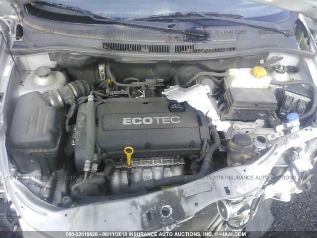 KL1TD66E09B378609 - 2009 CHEVROLET AVEO LS/LT 银色 照片 10