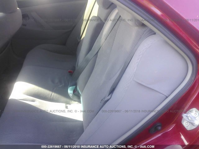 4T1BF3EK4BU137873 - 2011 TOYOTA CAMRY SE/LE/XLE RED photo 8