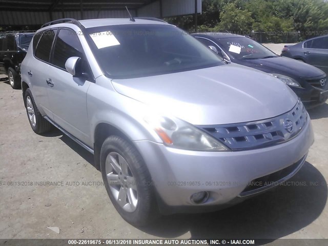 JN8AZ08T07W520588 - 2007 NISSAN MURANO SL/SE/S SILVER photo 1