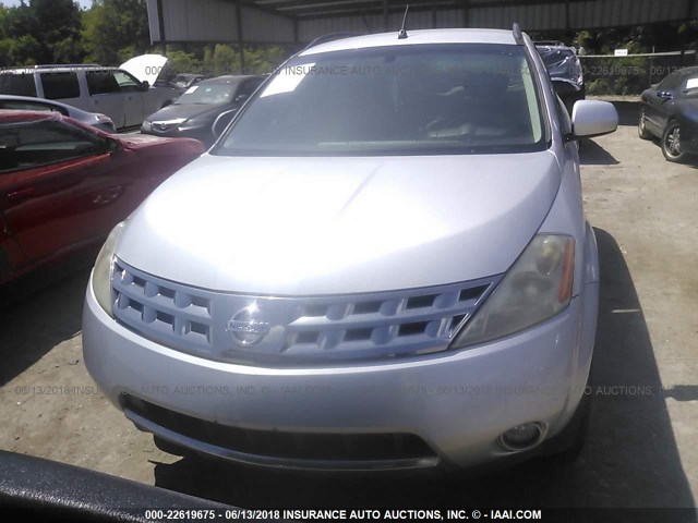 JN8AZ08T07W520588 - 2007 NISSAN MURANO SL/SE/S SILVER photo 6