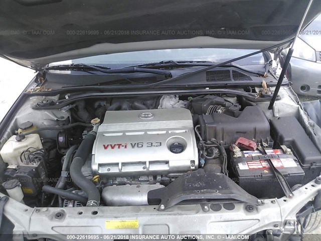 4T1CA30PX4U008478 - 2004 TOYOTA CAMRY SOLARA SE/SLE ვერცხლისფერი ფოტო 10