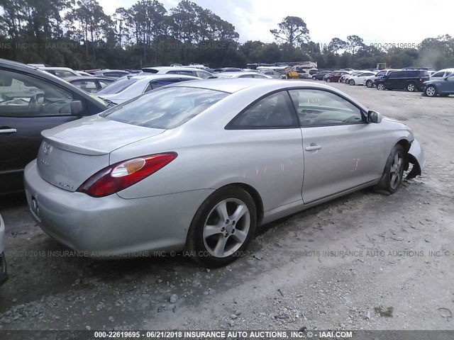 4T1CA30PX4U008478 - 2004 TOYOTA CAMRY SOLARA SE/SLE ვერცხლისფერი ფოტო 4