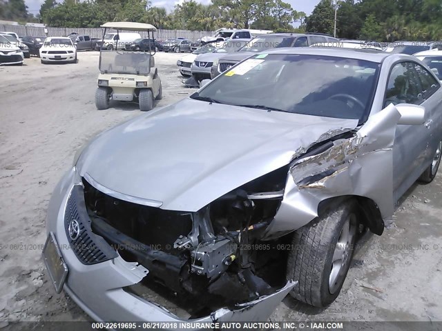 4T1CA30PX4U008478 - 2004 TOYOTA CAMRY SOLARA SE/SLE SILVER photo 6