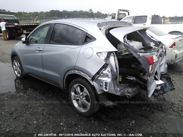 3CZRU5H52HM701487 - 2017 HONDA HR-V EX SILVER photo 3