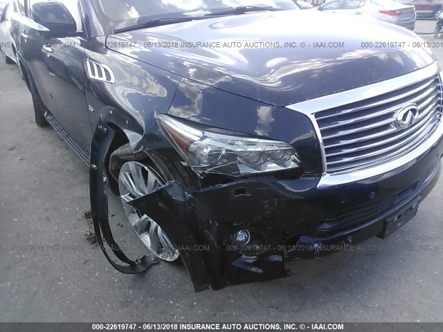 JN8AZ2NEXE9062264 - 2014 INFINITI QX80 BLACK photo 6