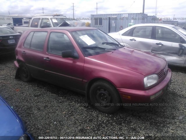 3VWFA81H3VM009075 - 1997 VOLKSWAGEN GOLF GL RED photo 1