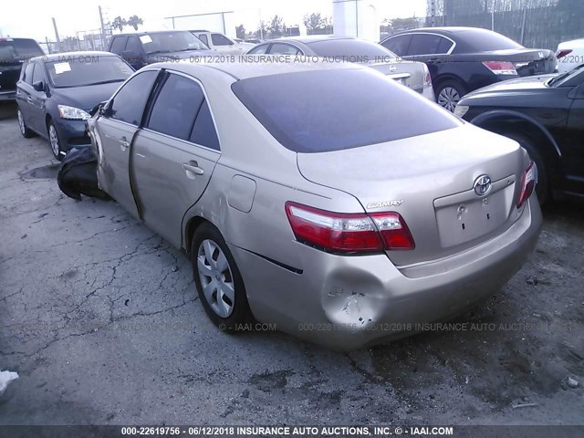 JTNBE46K273008969 - 2007 TOYOTA CAMRY NEW GENERAT CE/LE/XLE/SE GOLD photo 3