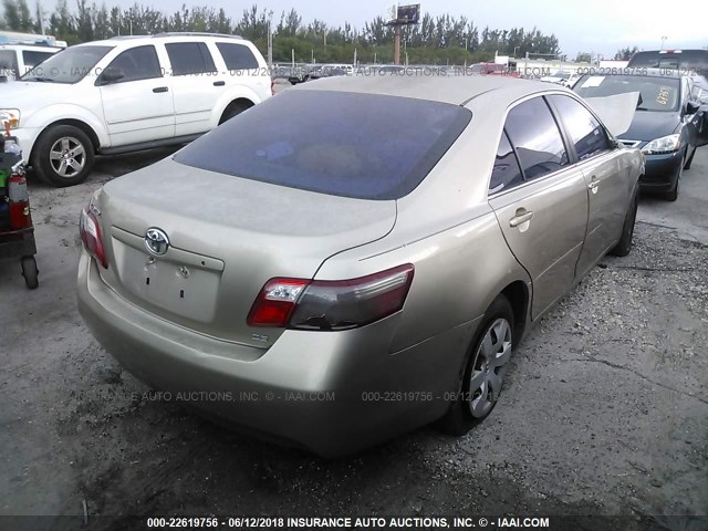 JTNBE46K273008969 - 2007 TOYOTA CAMRY NEW GENERAT CE/LE/XLE/SE GOLD photo 4