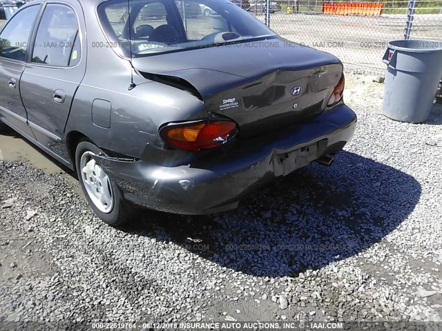 KMHJF35FXXU798006 - 1999 HYUNDAI ELANTRA GLS GRAY photo 6