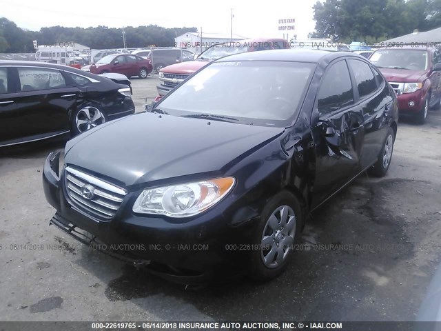 KMHDU46D19U692777 - 2009 HYUNDAI ELANTRA GLS/SE BLACK photo 2