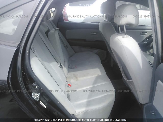 KMHDU46D19U692777 - 2009 HYUNDAI ELANTRA GLS/SE BLACK photo 8