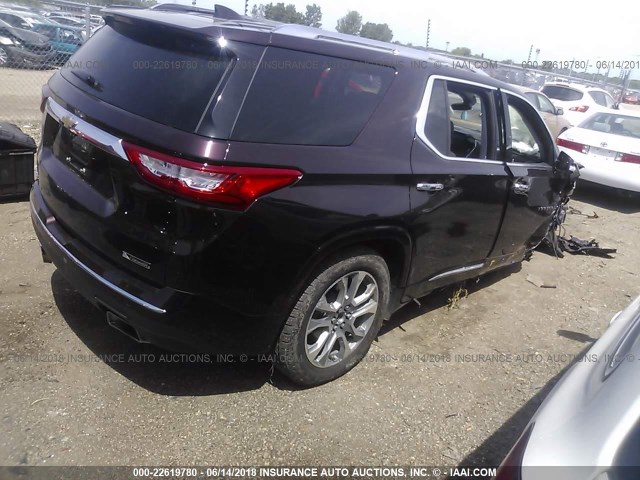 1GNERKKW3JJ105773 - 2018 CHEVROLET TRAVERSE PREMIER PURPLE photo 4