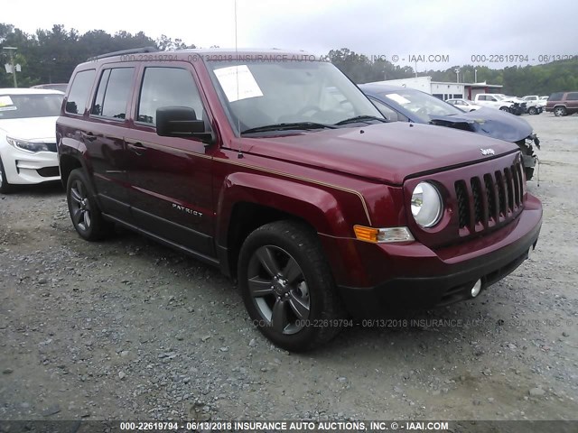 1C4NJPFA5FD107218 - 2015 JEEP PATRIOT LATITUDE RED photo 1