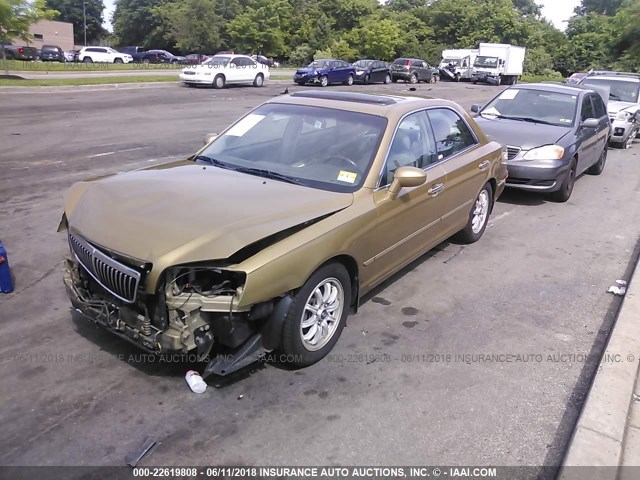 KMHFU45E22A217553 - 2002 HYUNDAI XG 350 金色 照片 2