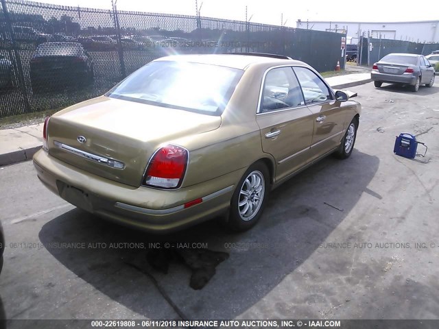 KMHFU45E22A217553 - 2002 HYUNDAI XG 350 金色 照片 4