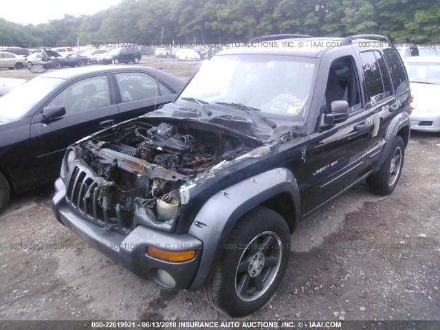 1J4GL48K53W699303 - 2003 JEEP LIBERTY SPORT/FREEDOM BLACK photo 2