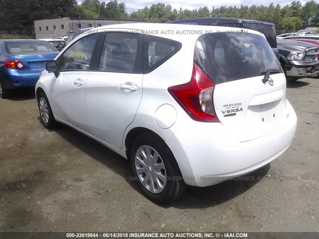 3N1CE2CP4FL374306 - 2015 NISSAN VERSA NOTE S/S PLUS/SV/SL/SR WHITE photo 3