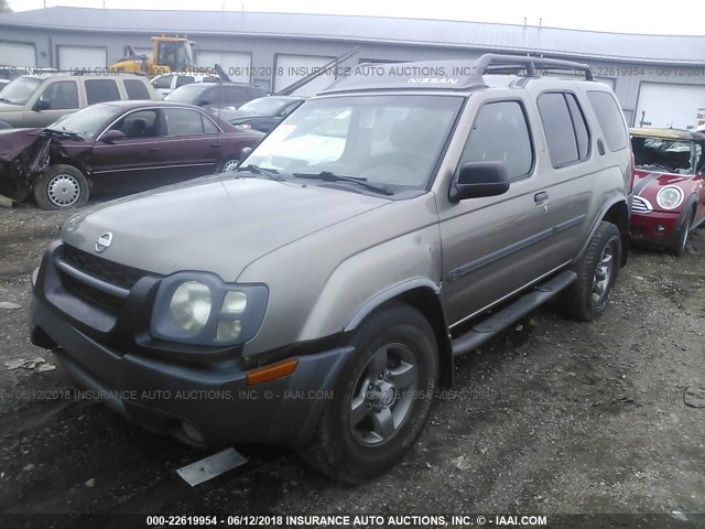 5N1ED28Y83C636258 - 2003 NISSAN XTERRA XE/SE TAN photo 2