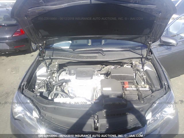 4T1BF1FK1GU512631 - 2016 TOYOTA CAMRY LE/XLE/SE/XSE GRAY photo 10