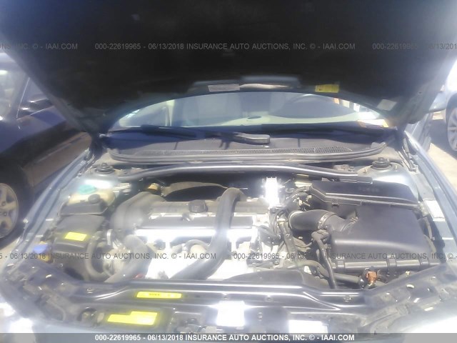 YV1RS592252440651 - 2005 VOLVO S60 2.5T BLUE photo 10