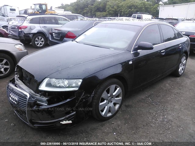 WAUDH74F66N106754 - 2006 AUDI A6 3.2 QUATTRO BLACK photo 2