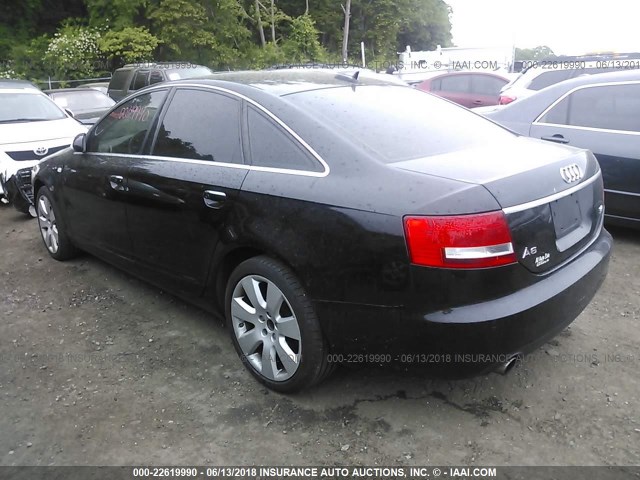 WAUDH74F66N106754 - 2006 AUDI A6 3.2 QUATTRO BLACK photo 3