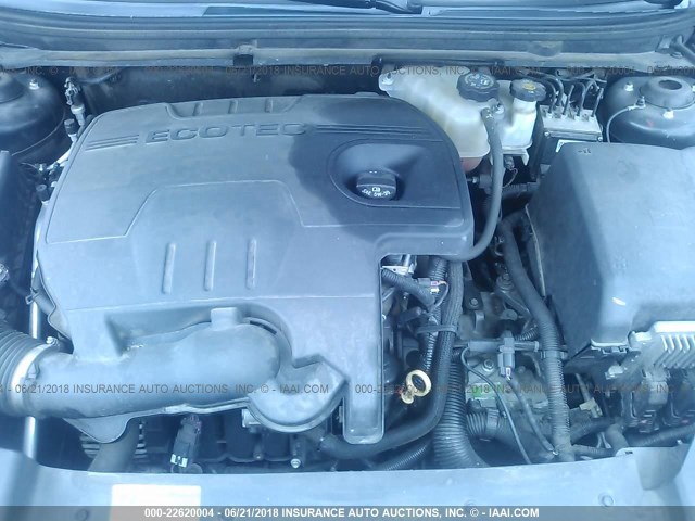 1G1ZC5EB2AF268495 - 2010 CHEVROLET MALIBU 1LT BLACK photo 10