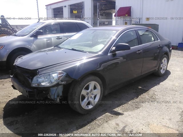 1G1ZA5EU5BF350472 - 2011 CHEVROLET MALIBU LS GRAY photo 2