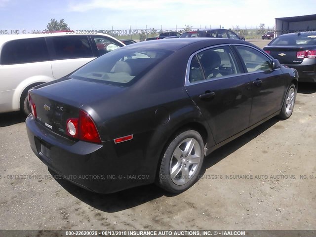 1G1ZA5EU5BF350472 - 2011 CHEVROLET MALIBU LS GRAY photo 4