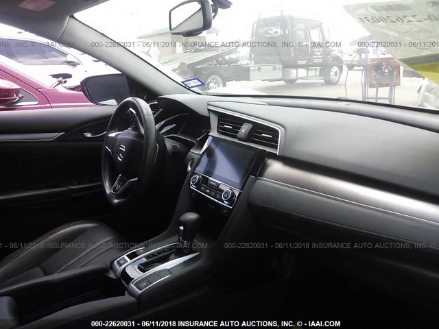 19XFC1F76HE000356 - 2017 HONDA CIVIC EXL SILVER photo 5