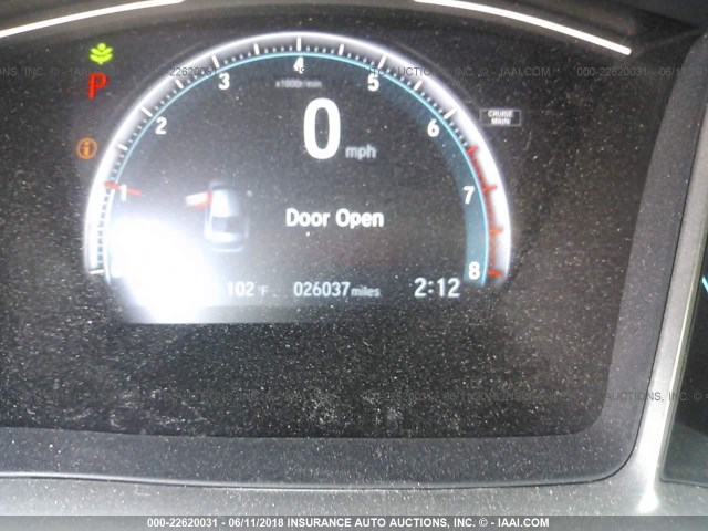 19XFC1F76HE000356 - 2017 HONDA CIVIC EXL SILVER photo 7