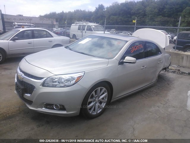 1G11H5SL5EF252034 - 2014 CHEVROLET MALIBU LTZ 米色 照片 2