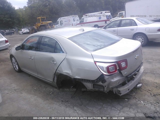 1G11H5SL5EF252034 - 2014 CHEVROLET MALIBU LTZ 米色 照片 3