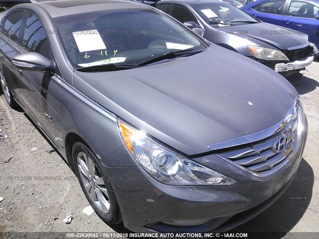 5NPEC4AC4DH695377 - 2013 HYUNDAI SONATA SE/LIMITED GRAY photo 1