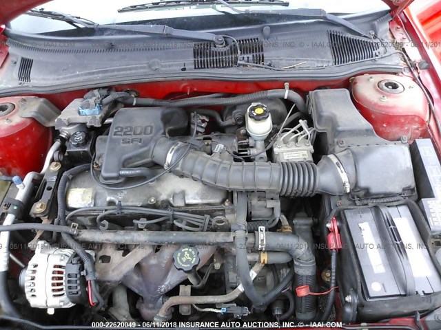 1G1JC524X27429657 - 2002 CHEVROLET CAVALIER CNG RED photo 10